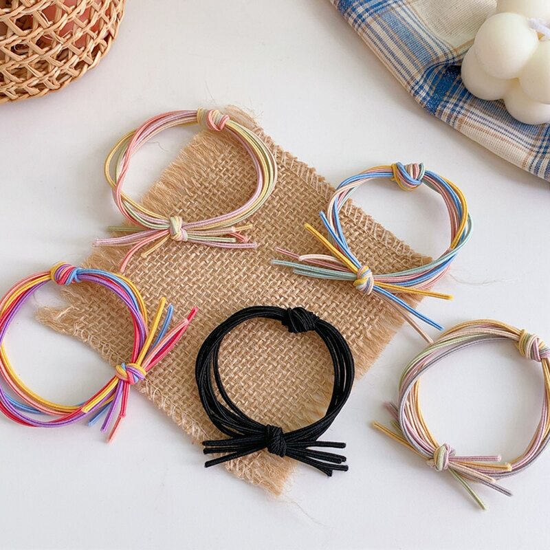 

5pcs Random Simple Hair Tie, Multicolor