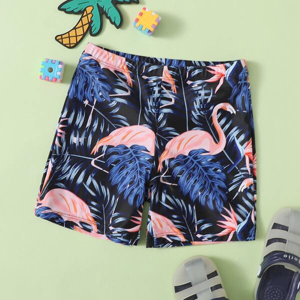 

Boys Flamingo & Tropical Swim Shorts, Multicolor