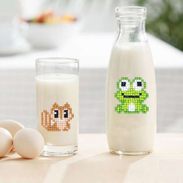 

Cartoon Animal DIY Drill Painting Sticker Set, Multicolor