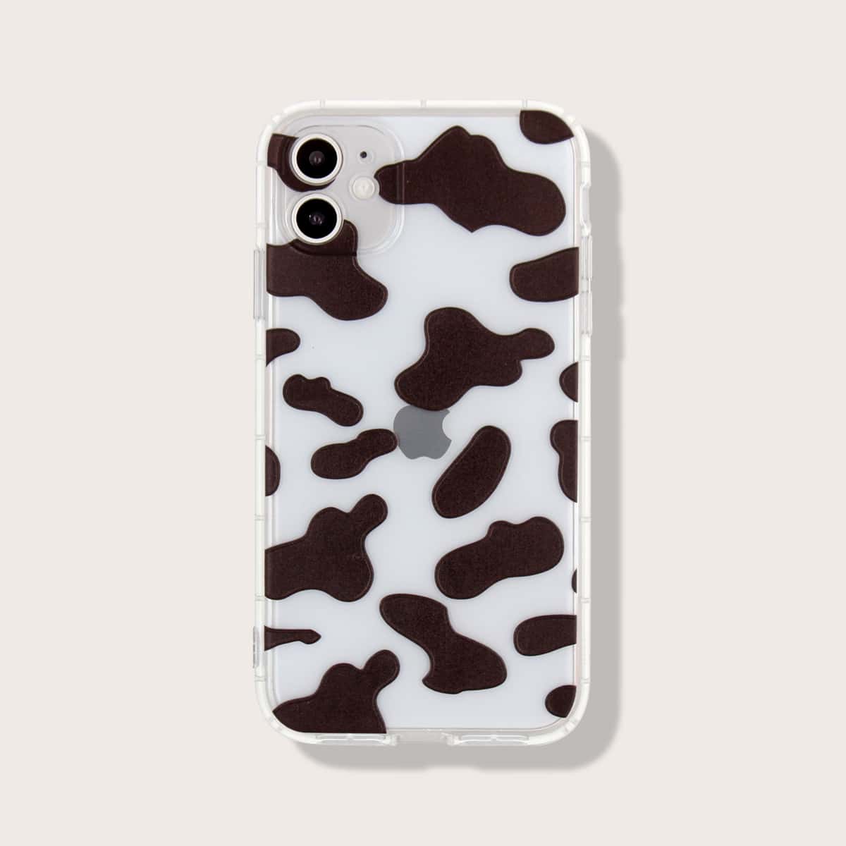

Cow Print iPhone Case, Black