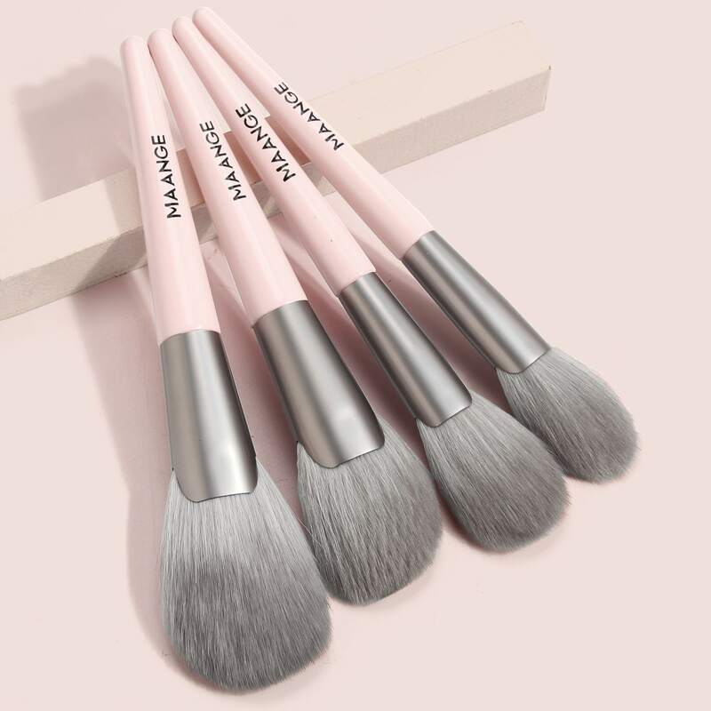

4pcs Makeup Brush Set, Pink