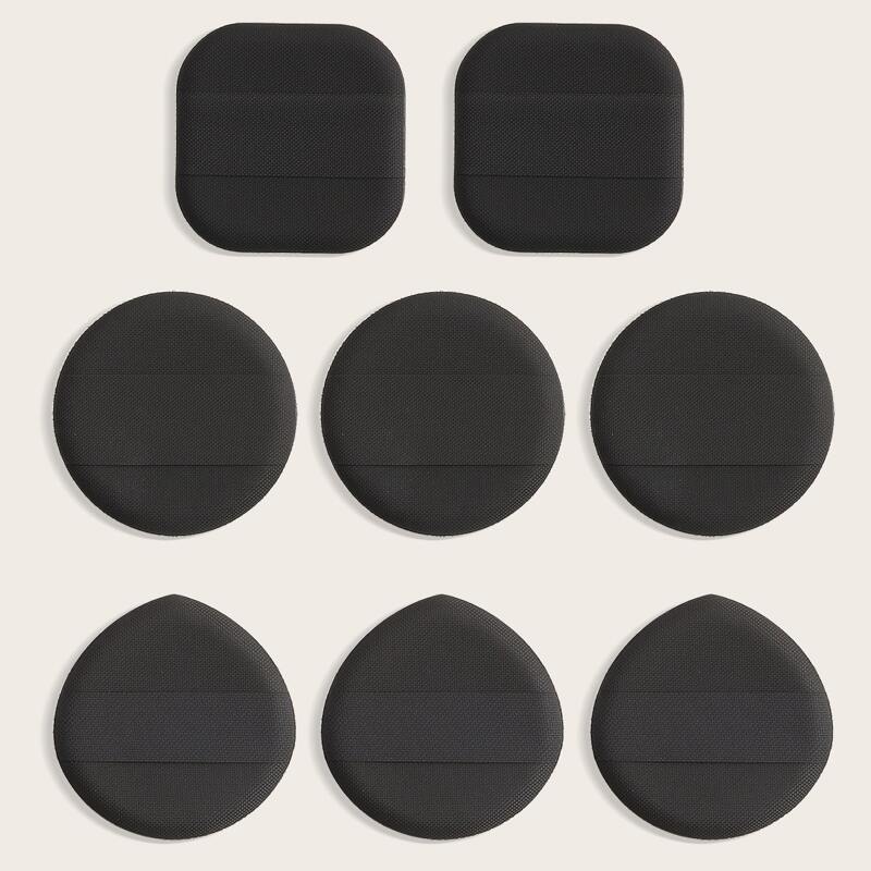 

8pcs Makeup Puff, Black