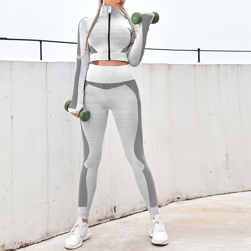 

Panel Zip Up Crop Sports Jacket, Light grey