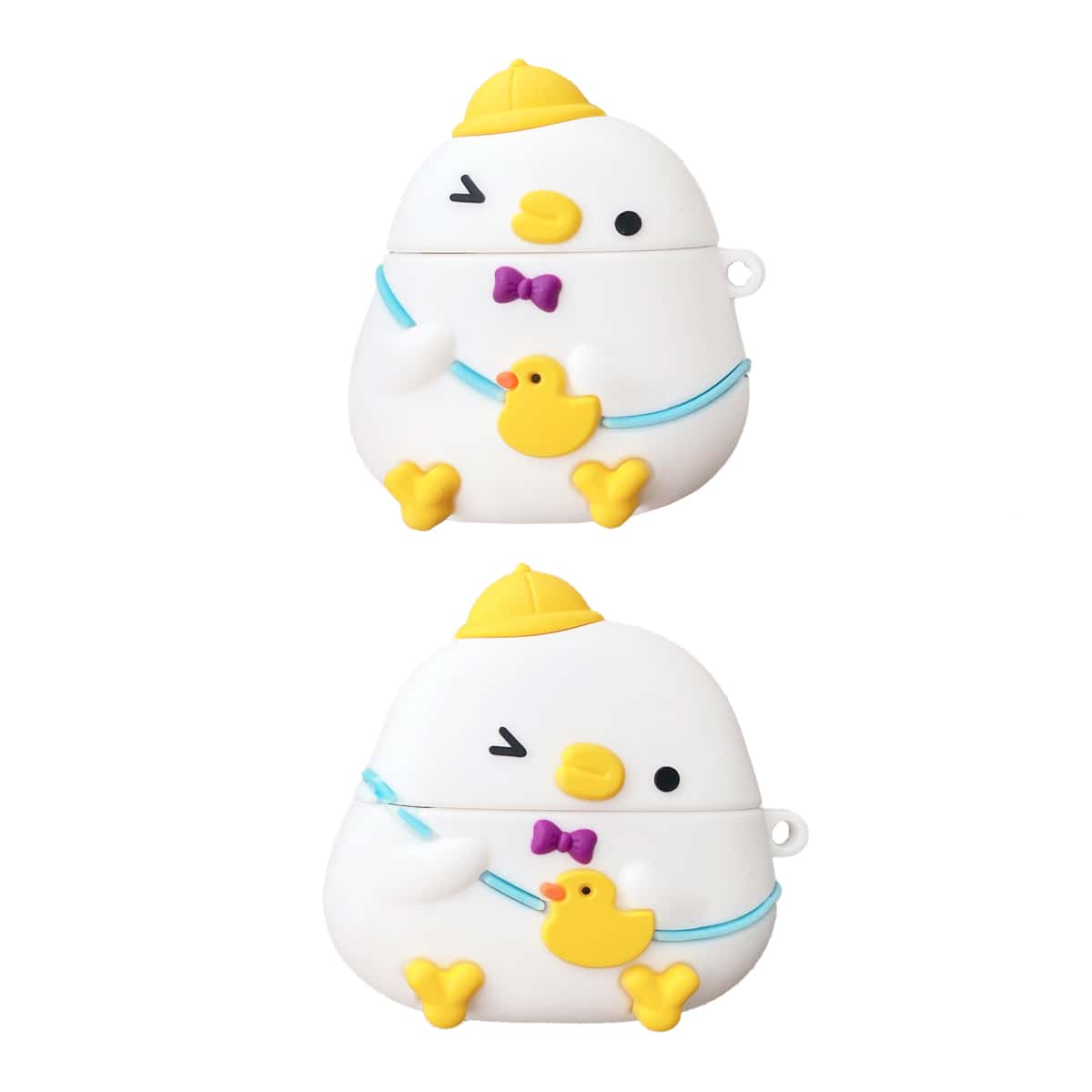 

Cartoon Chicken Design AirPods Case, White