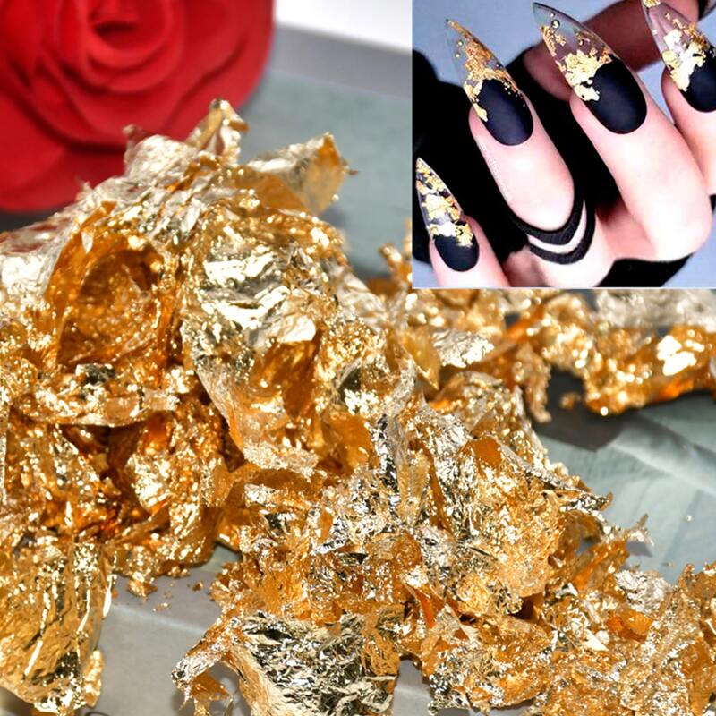 

1box Gold Foil Nail Art Decoration