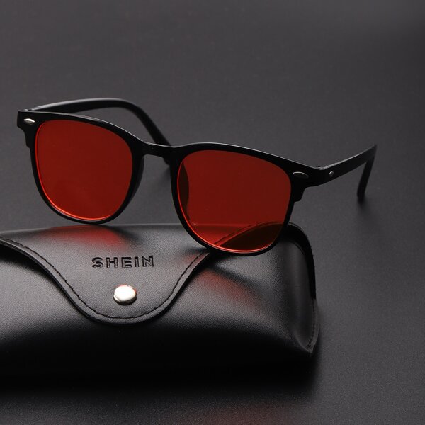 

Men Acrylic Frame Sunglasses, Red