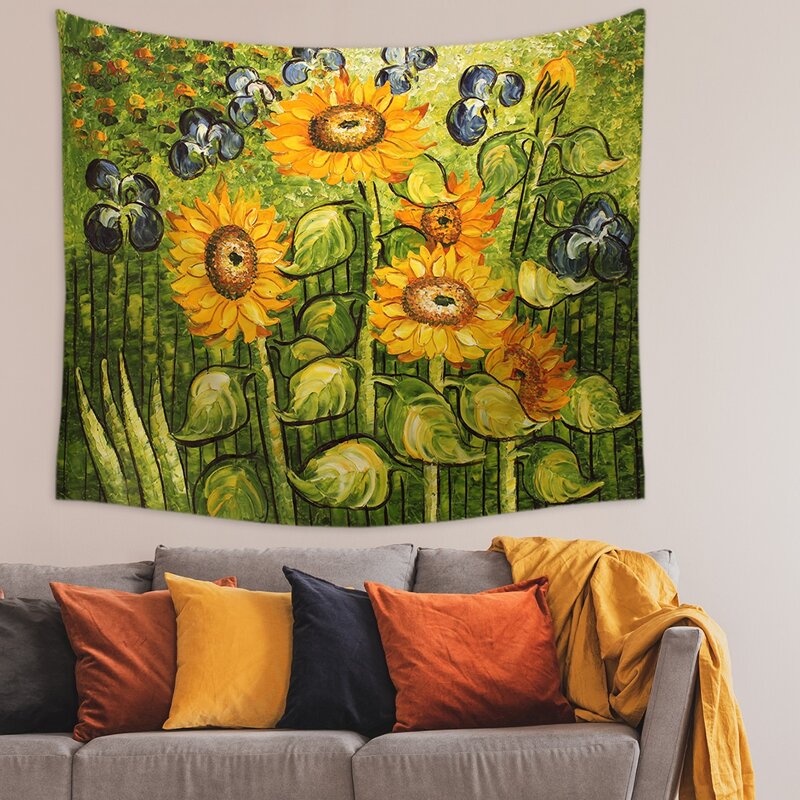 

Sunflower Pattern Tapestry, Multicolor