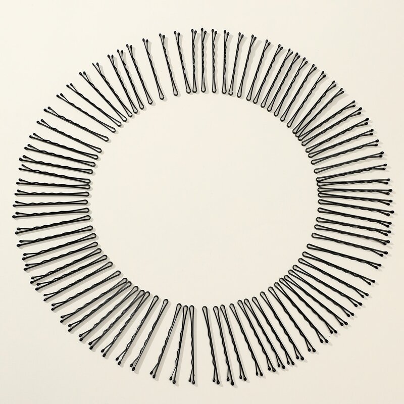 

50pcs Simple Bobby Pin, Black