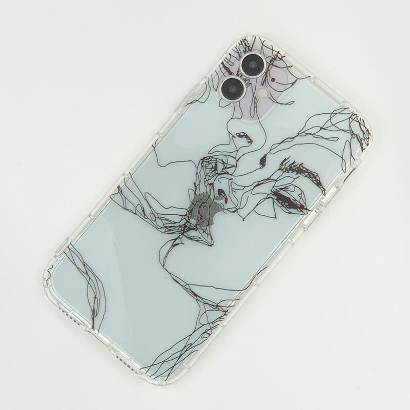

Line Figure Clear iPhone Case
