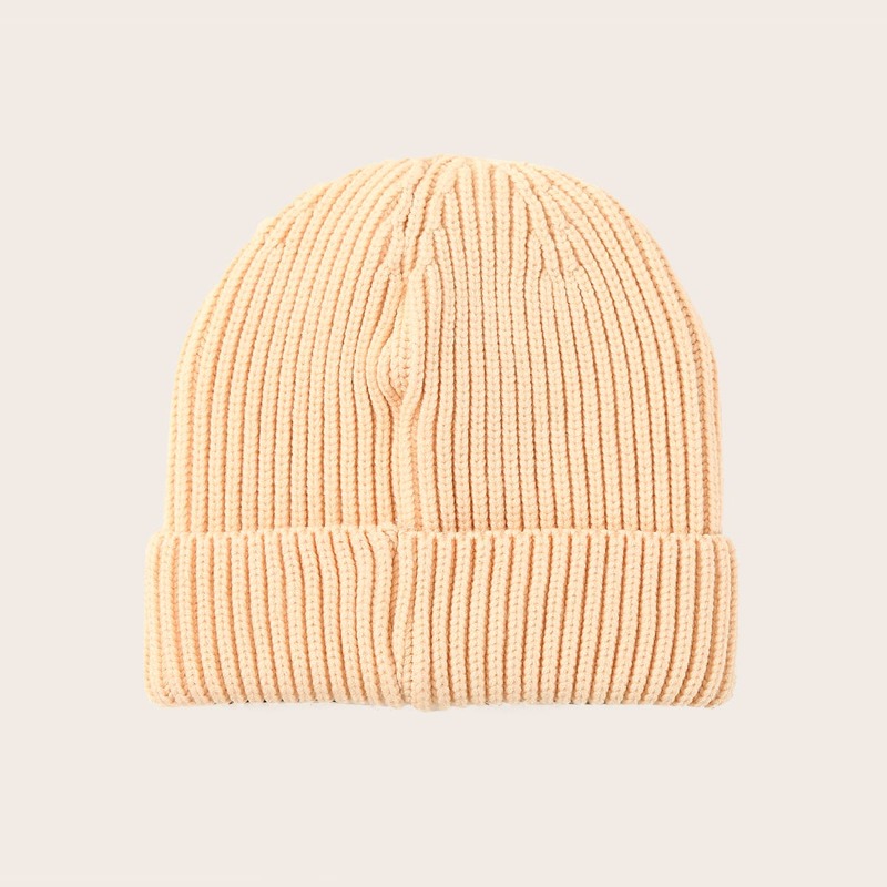 

Simple Plain Beanie, Apricot