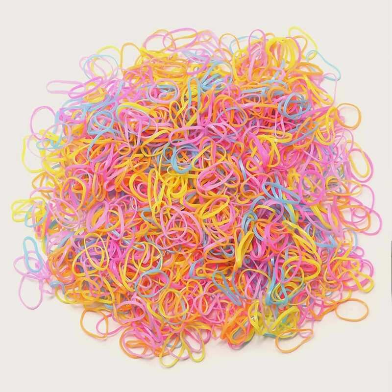 

1000pcs Colorful Mini Hair Tie, Multicolor