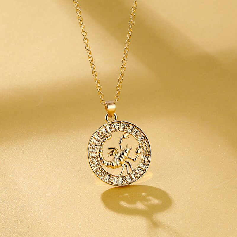 

Scorpio Constellation Ring Choker, Gold