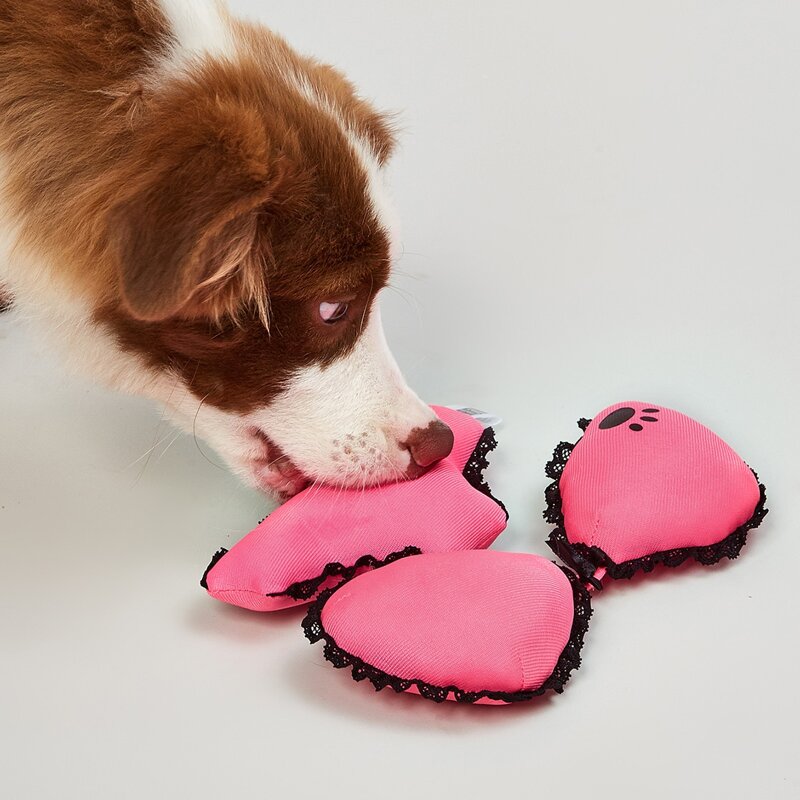

2pcs Bikini Design Dog Toy, Pink