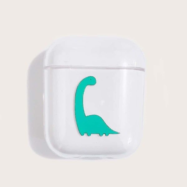 

Dinosaur Print Transparent AirPods Case, Clear