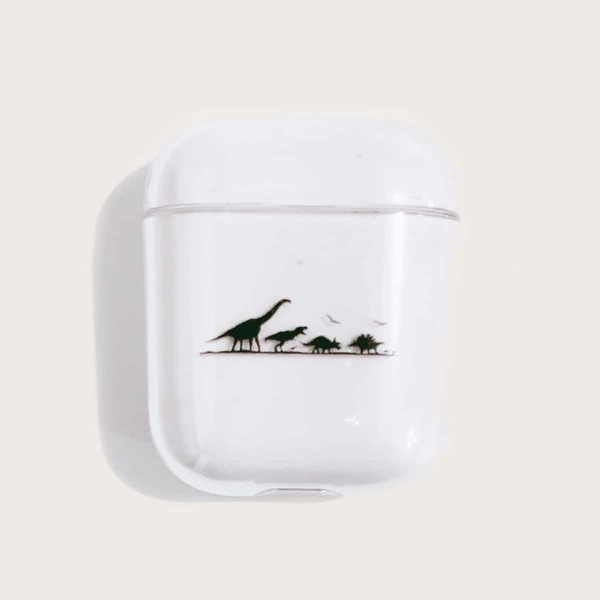 

Dinosaur Print Transparent AirPods Case, Clear