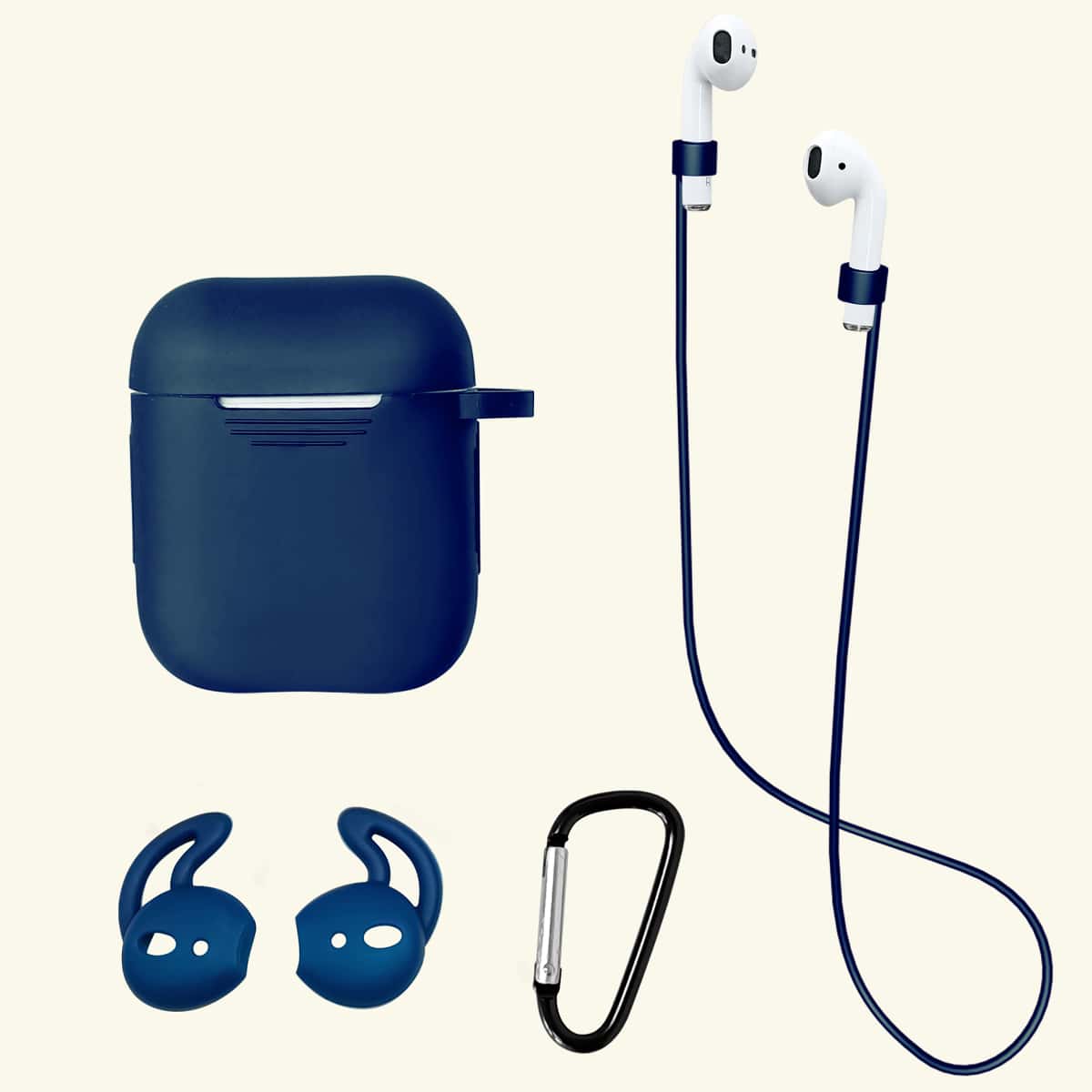 

4pcs Airpods Protection Set, Blue