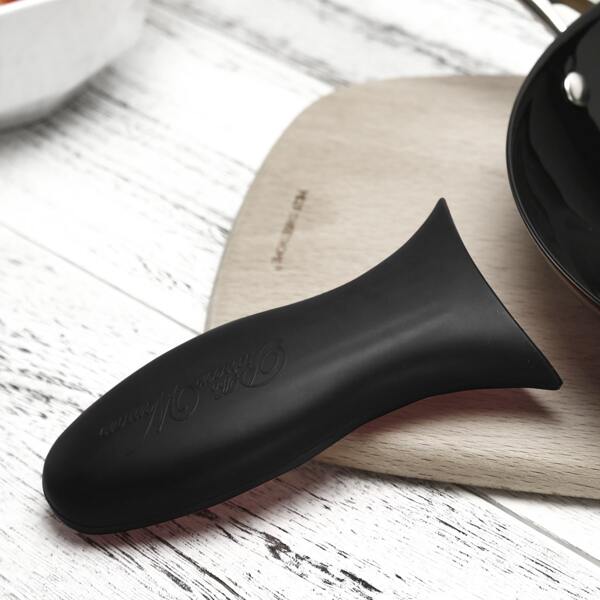 

3pcs Silicone Insulation Pot Handle Cover, Black