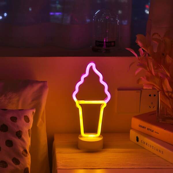 

Ice Cream Shaped Night Light, Multicolor