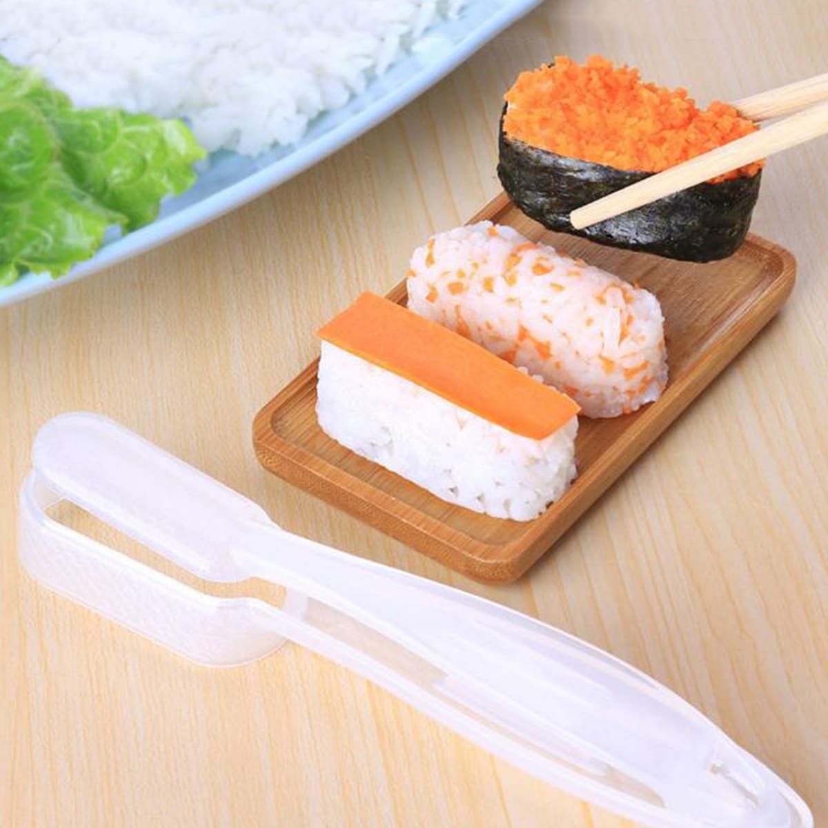 

1pc Rice Ball Mold, Clear