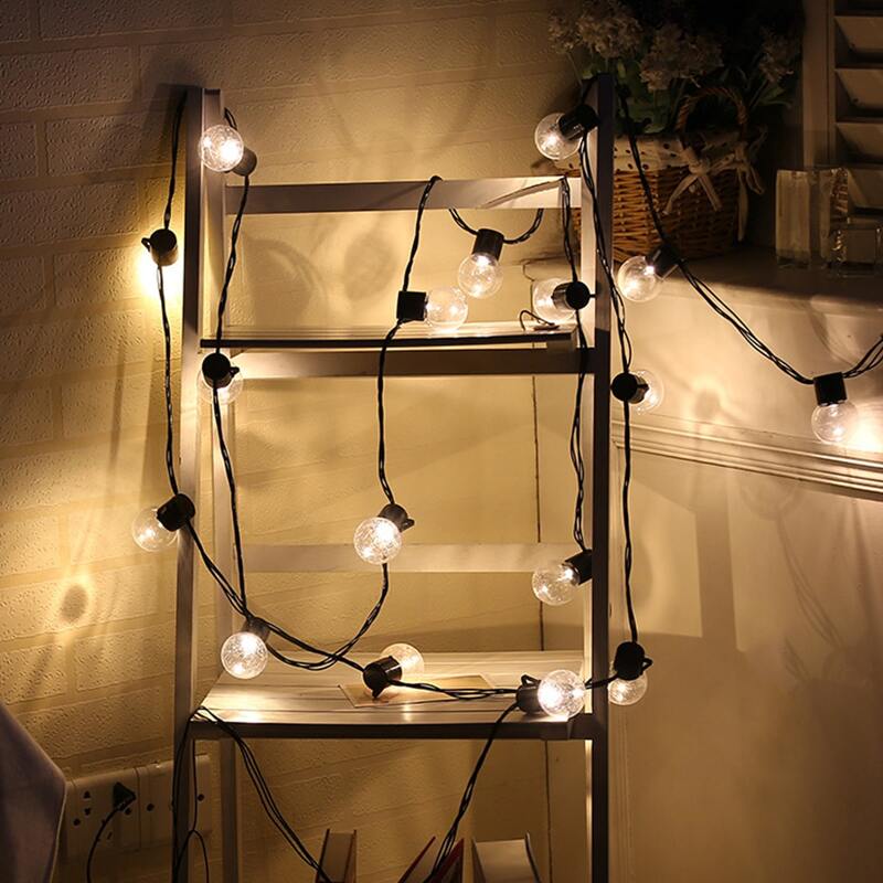 

1pc String Light With 10pcs Bulb, Yellow