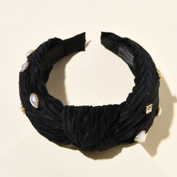 

Knot Design Hair Hoop, Black
