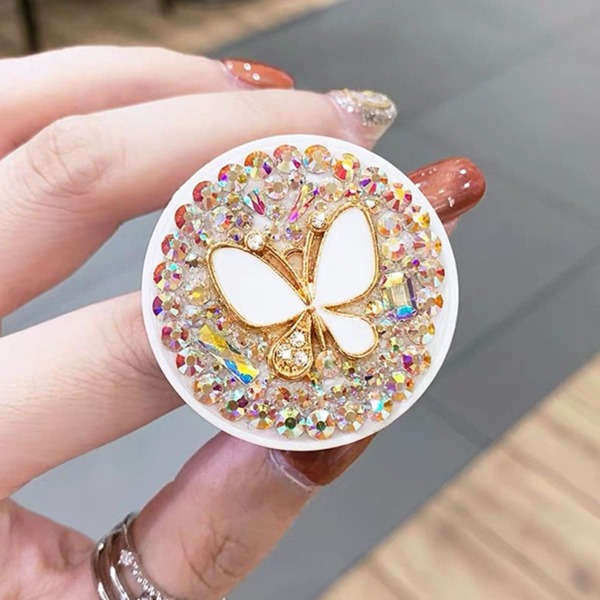 

1pc Butterfly Pattern Stand-Out Phone Holder, White