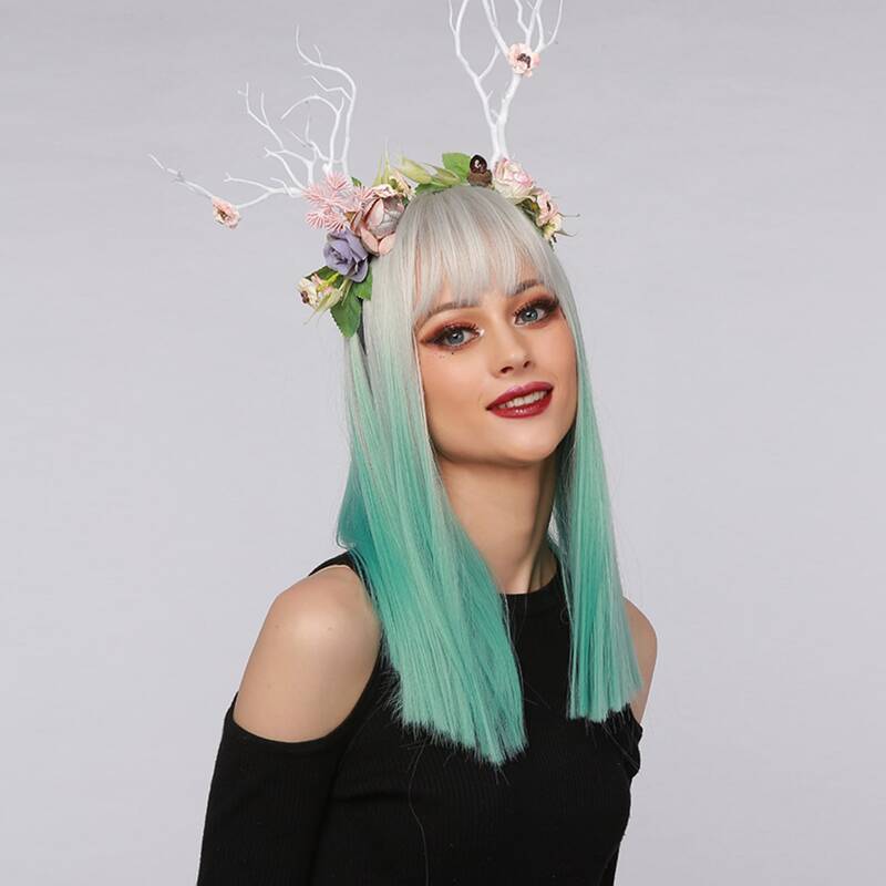 

Ombre Long Straight Wig Without Hair Hoop
