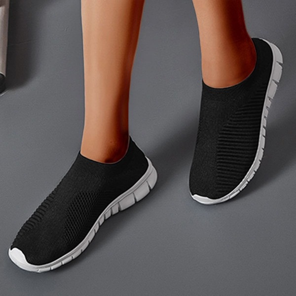 

Slip On Knit Sneakers, Black