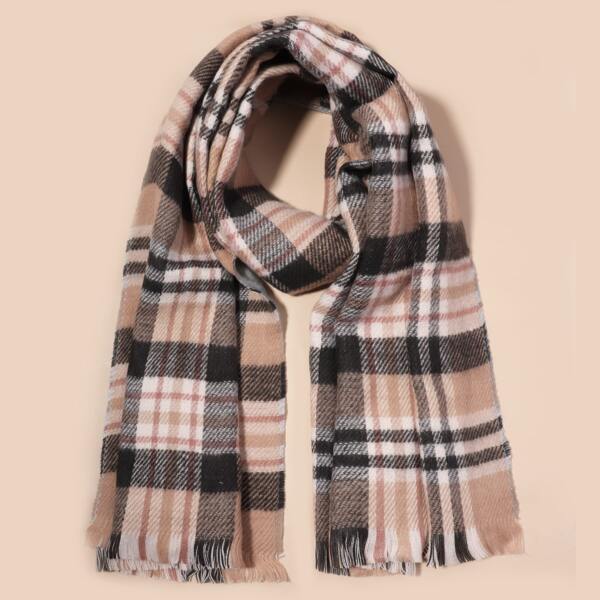 

Plaid Pattern Scarf, Multicolor