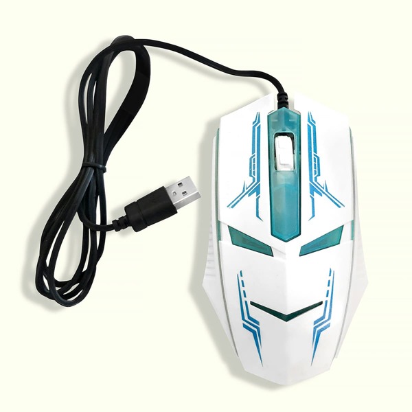 

Graphic Wired Mouse, White