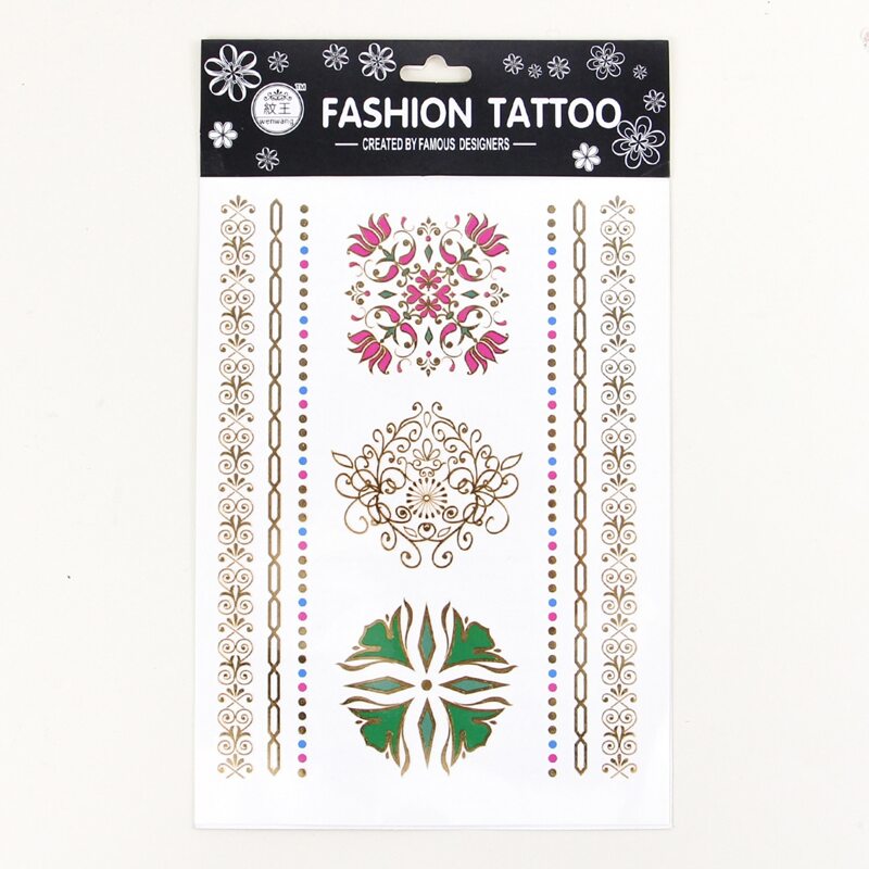 

1sheet Waterproof Graphic Tattoo Sticker, Multicolor