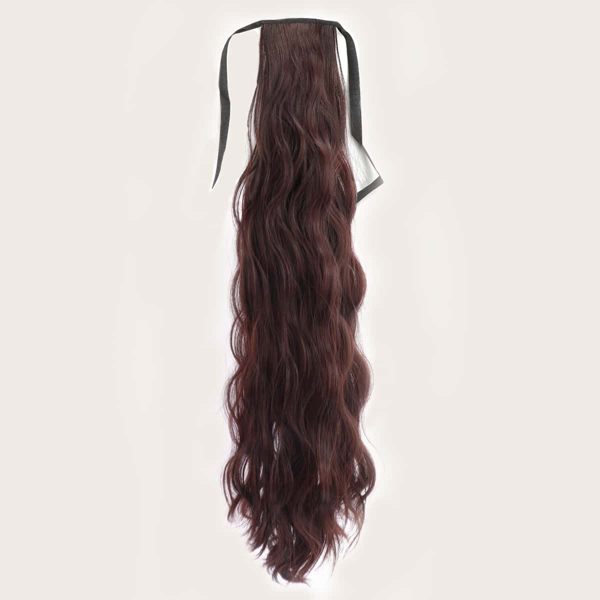 

Long Curly Ponytail Hair Extension, Rust brown