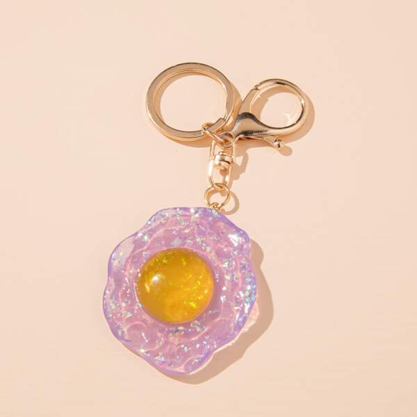 

Egg Charm Keychain, Multicolor