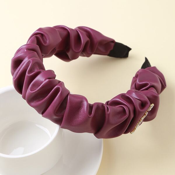 

Rhinestone Letter Hair Hoop, Purple