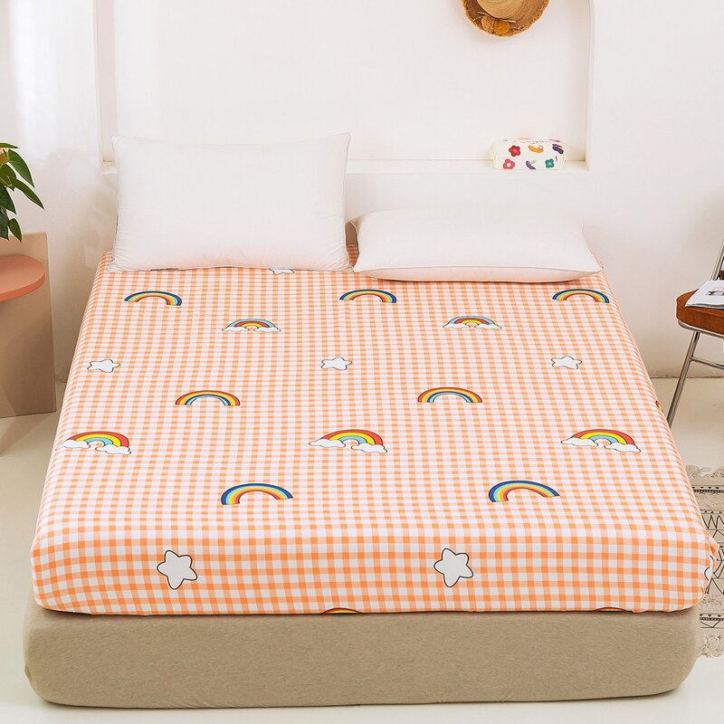 

Rainbow Print Fitted Sheet, Multicolor