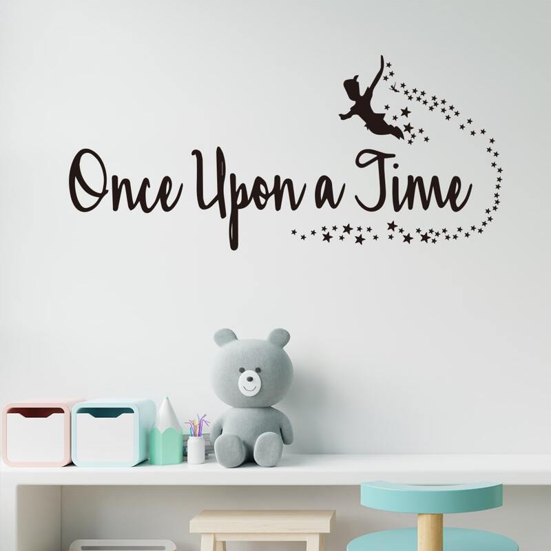 

Slogan Graphic Wall Sticker, Black
