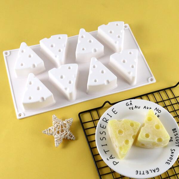 

1pc Cheese Design Cake Mold, White