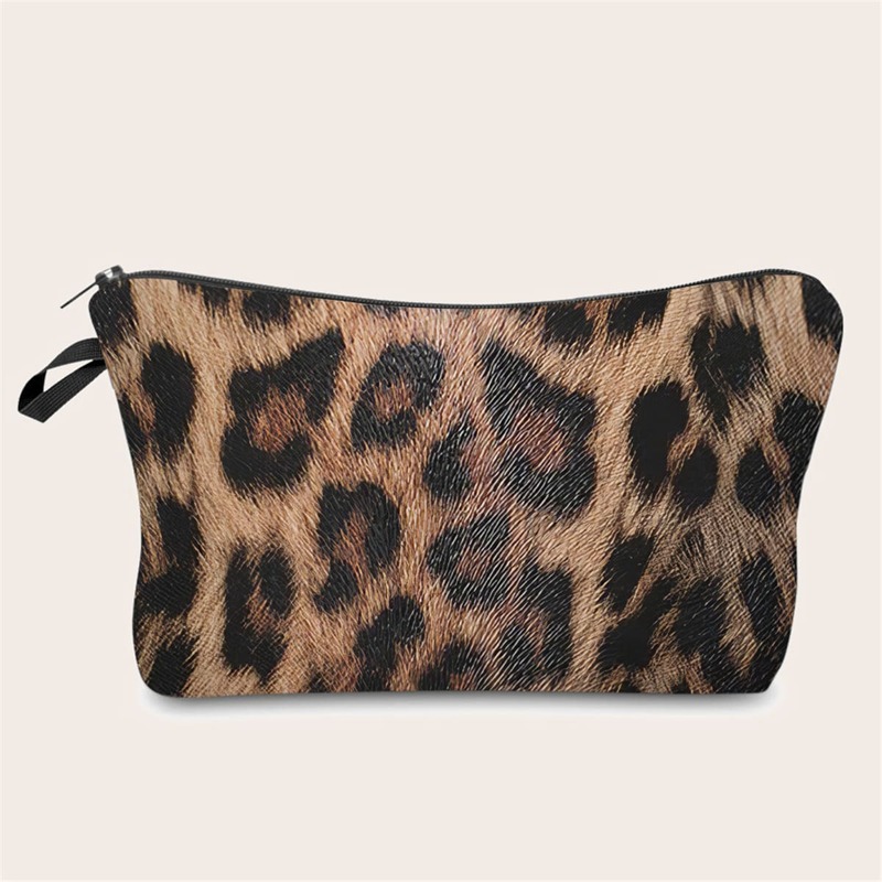 

Leopard Print Makeup Bag, Multicolor