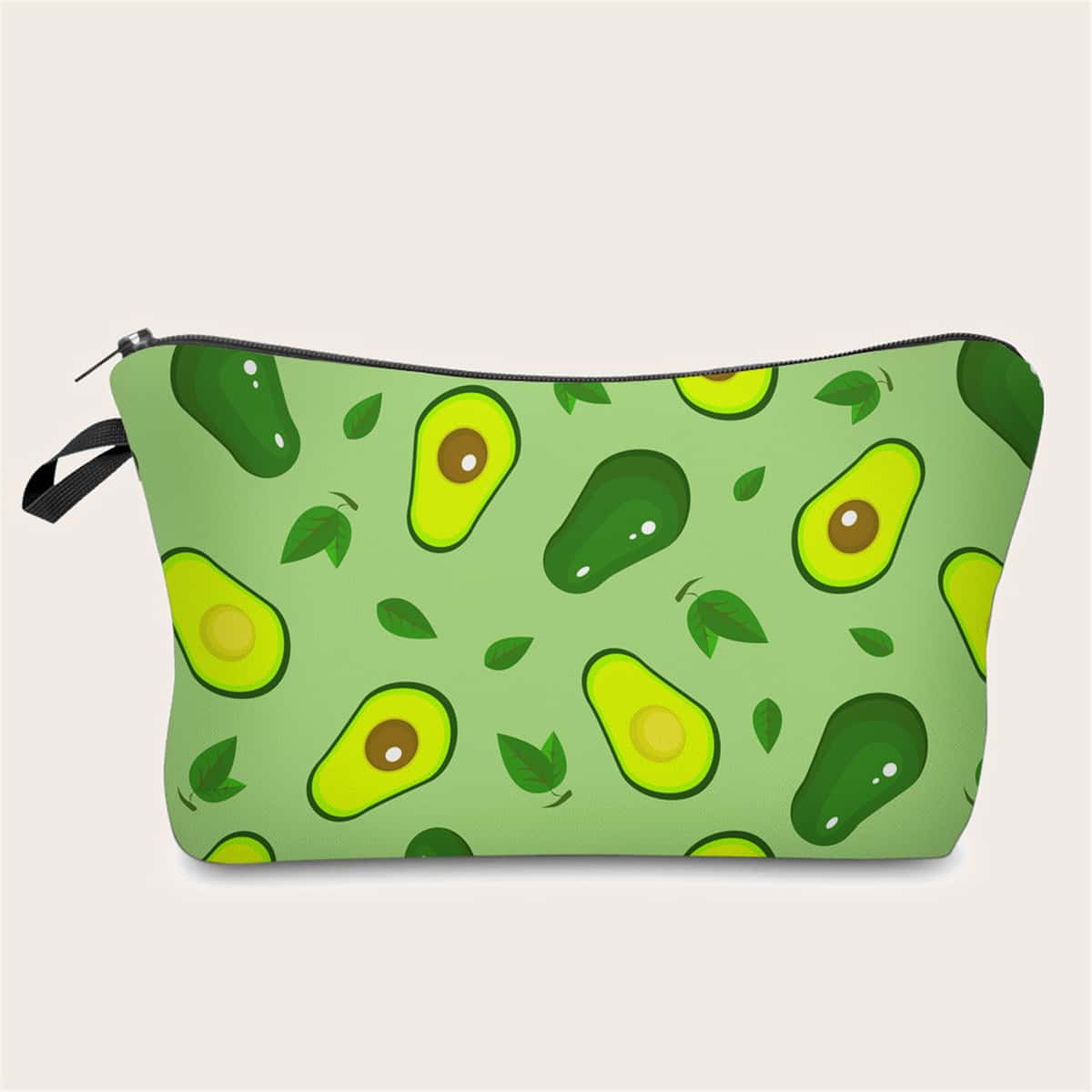 

Avocado Print Makeup Bag, Green