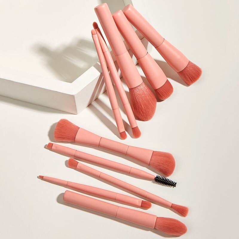 

10pcs Makeup Brush Set, Pink