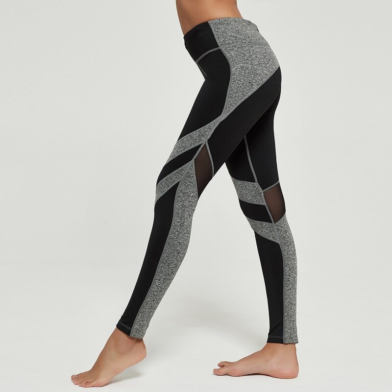 

Mesh Insert Colorblock Sports Leggings, Multicolor