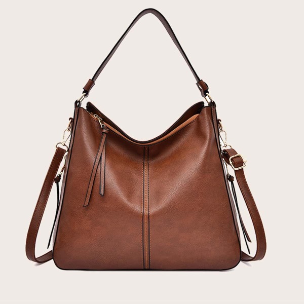 

Vintage Design Hobo Bag, Brown