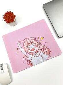 1 miếng lót chuột in đồ họa - Hồng - Xem 2