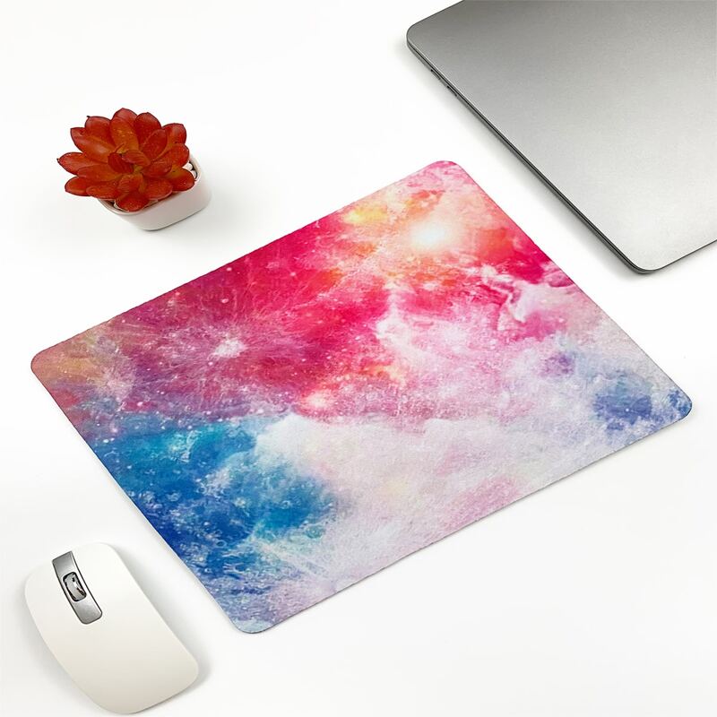 

1pc Galaxy Print Mouse Pad, Multicolor