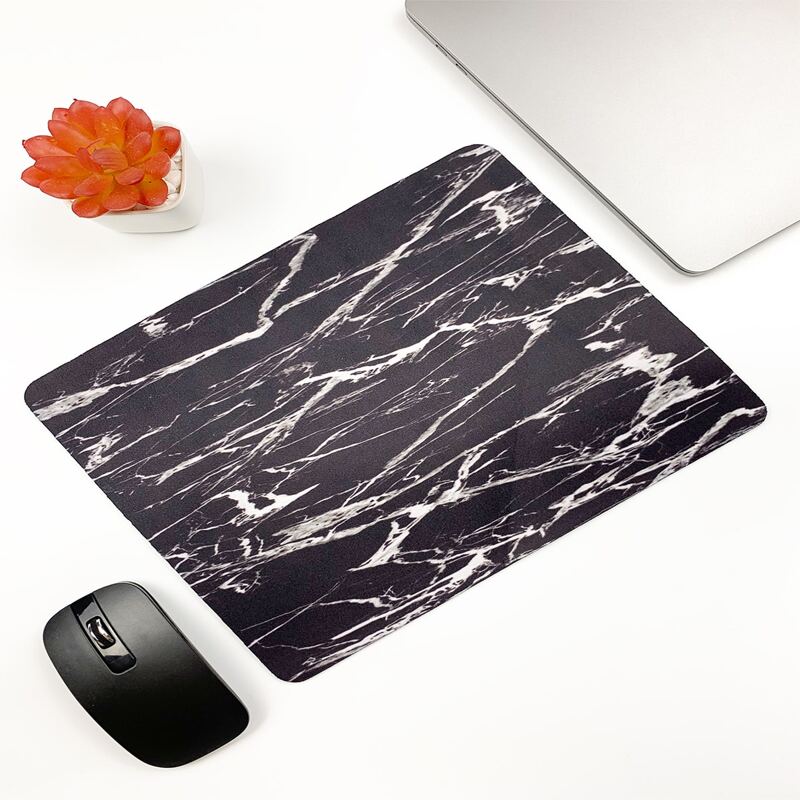 

1pc Marble Print Mouse Pad, Multicolor