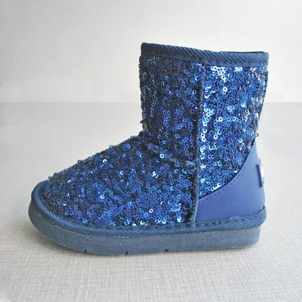 

Toddler Boys Sequins Decor Snow Boots, Blue