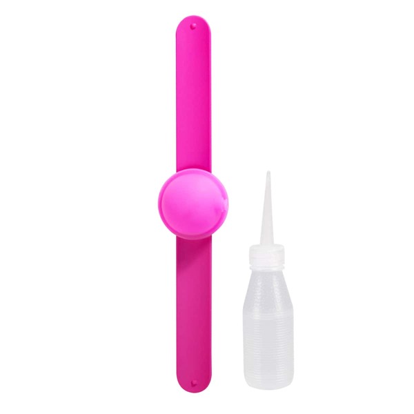 

1pc Hand Sanitizer Slap Band, Hot pink