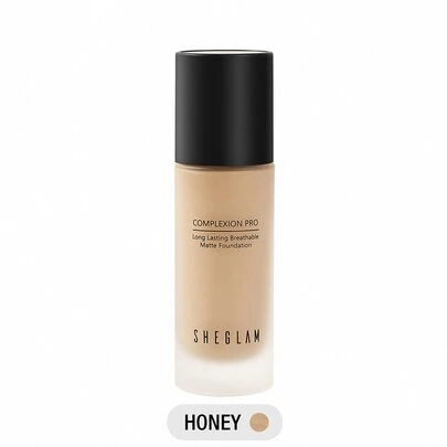 SHEGLAM Base De Maquillaje Mate Duradera Y Transpirable Complexion Pro-Base De Maquillaje Resistente Al Sudor Y A La Humedad, Control De La Grasa, Cobertura Total, Corrector Sin Poros, Resistente Al Agua, Impecable, Que No Se Desvanece, Base De Maquillaje LíQuida Liviana, Base De Maquillaje Para Navidad Y Marca Belleza Maquillaje Maquullaje CosméTica Para Mujeres NiñAs Perfecto Para Invierno Primavera Verano Ideal Para Y2K Elegante Moda Adecuado Para CumpleañOs DíA De La Madre Regalo Fiesta Listo Mejor Color