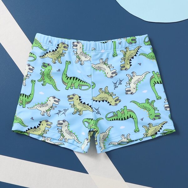 

Toddler Boys Dinosaur Print Swim Shorts, Multicolor