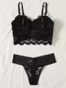 Floral Lace Lingerie Set